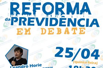 SSPV organiza debate sobre “Reforma da Previdência”