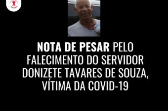 Nota de pesar pelo falecimento do servidor Donizete Tavares de Souza