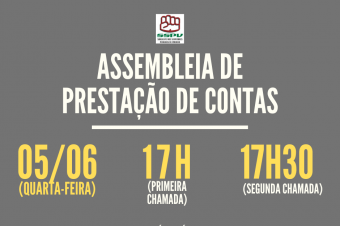 05/06: Assembleia de prestação de contas