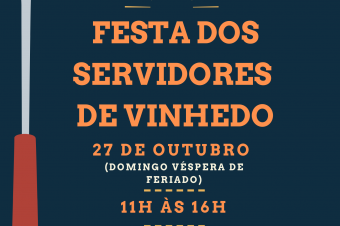 Em outubro tem festa dos servidores!