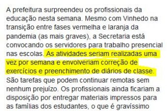 Desmascaramos a fake news do prefeito e do secretário de Educação