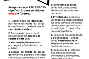 Servidor, a PEC 32 é o fim do serviço público como conhecemos!