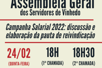 Vem aí a Campanha Salarial 2022: todos à assembleia  no dia 24!